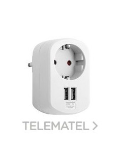 ADPR.COMBI 1 T.16A 250V 2 PTO.USB 3,4A