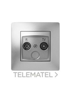 TOMA R-TV HABITAT15 ALUMINIO (BLÍSTER)