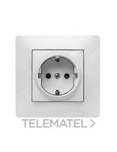 TOMA CTE.HABITAT 15 16A 250V BL(BLIS.)