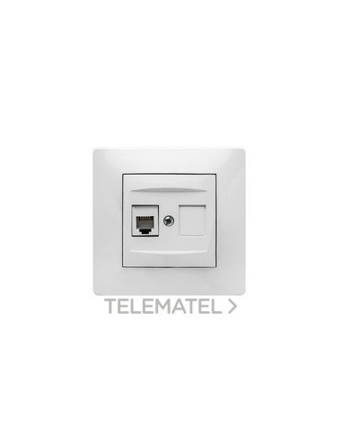 TOMA TELEF.RJ11 HABITAT 15 BL(BLIS.)