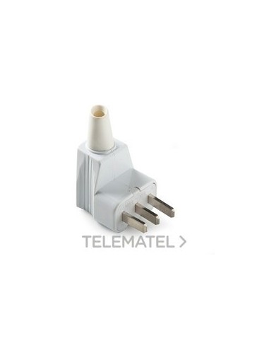 CLAVIJA CON TT 25A-250V DE COLOR BLANCO