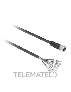 CONECTOR PRECABLEADO 12H RECTO 5m XUW