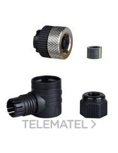 CONECTOR 1/2" 20UNF ACODADO