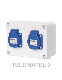 CAJA IP55 LH 2 BAS.2P TT LAT.10/16A