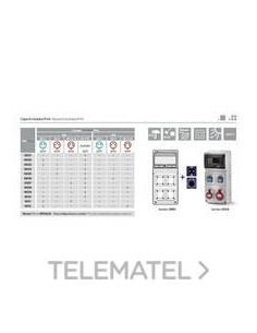 CAJA 8 ELEMENTOS 2 TOMAS 3P+T 32A 380V