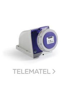 BASE PARED 2P 16A 40-50V (50/60Hz) IP67