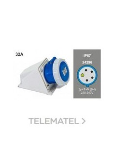 BASE MURAL SERIE 11 3P+N+T 32A 230V IP67