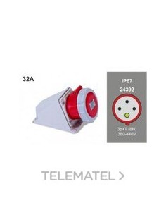 BASE MUR.IP67 11 32A-380/415V 3P+T