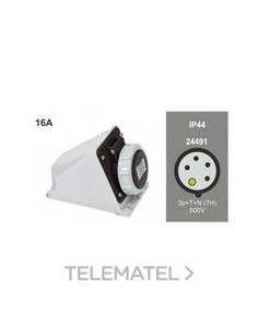 BASE MURAL IP67 SERIE 11 16A-500V 3P+N+T