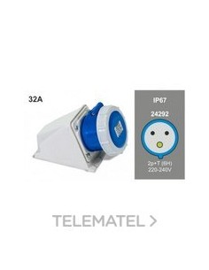 BASE MUR.IP67 11 32A-220/240V 2P+T