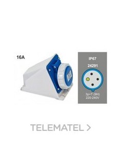 BASE MUR.IP67 11 16A-220/240V 3P+T