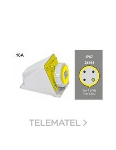 BASE MUR.IP67 11 16A-110/130V 3P+T