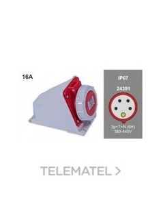 BASE MUR.IP67 16A-380/415V 3P+N+T 11