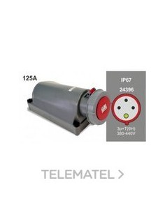 BASE MURAL IP67 125A-400 3P+T 6 HORAS