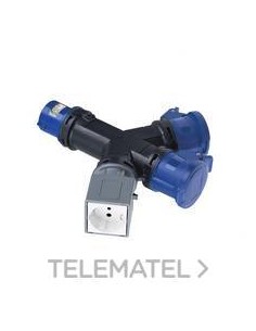 BASE MULT.IP44 16A-220/240V 2P+T 13