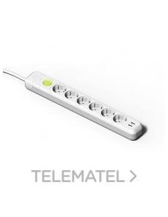 BASE 6 T.INT.16A 250V USB PROL.1,5m