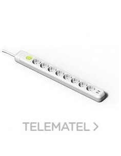 BASE 8 T.INT.16A 250V USB PROL.1,5m