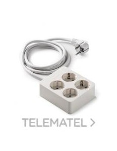 BASE 4 T.PROL.16A-250V TT LAT.COLOR BL