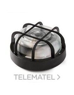 APLIQUE REDONDO E-27 60W DE COLOR NEGRO