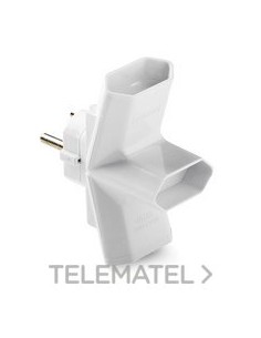 ADAPTADOR TRP.10A 250V CTR.TT LAT.d.4,8