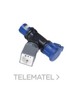 ADPR.CLAV.INDUST.IP44 16A-220/240 2P+T