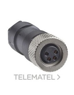 CONECTOR M8 HEMBRA RECTO 4pin