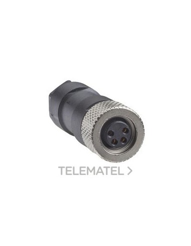 CONECTOR M8 HEMBRA RECTO 4pin