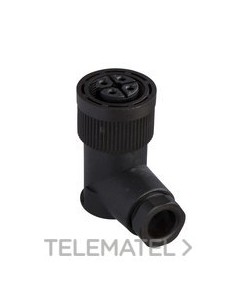 CONECTOR M18 HEMBRA 90