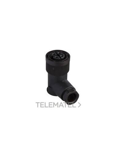 CONECTOR M18 HEMBRA 90