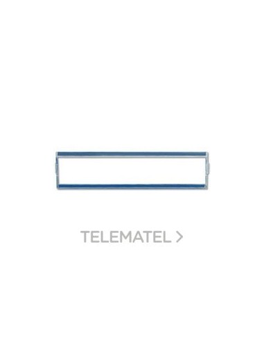 PLACA TRANSPARENTE CON TIRA 17x54mm