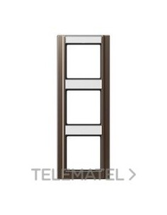 MARCO DOBLE CON REGLETA 81x223mm MOKKA