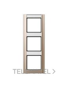 MARCO DOBLE CON REGLETA 81x223mm CAVA