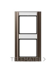 MARCO DOBLE CON REGLETA 81x152mm MOKKA