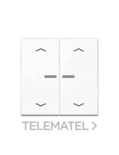 TECLA DBL.PULS.FIJ.VISOR+FLECHA BL ALP.