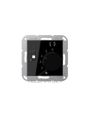 TERMOSTATO SUELO RADIANTE 10A 250V NEGRO