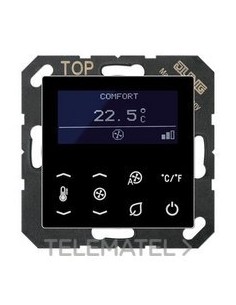 TERMOSTATO KNX NEGRO PARA FAN COIL