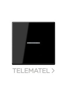 TECLA SIMPLE PULSADOR CON VISOR A NEGRO