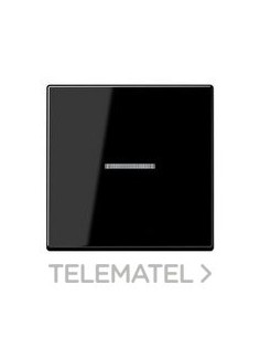 TECLA SIMPLE PULSADOR CON VISOR A NEGRO