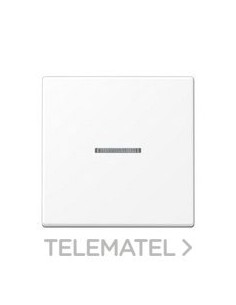 TECLA SIMPLE CON VISOR A BLANCO MATE