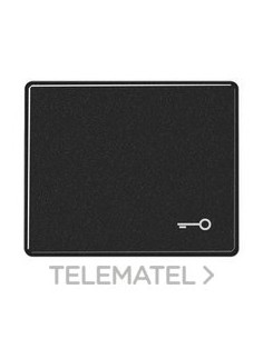 TECLA SIMPLE CON SÍMBOLO PUERTA SL NEGRO