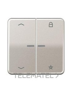 TECLA SENSORA ENET CON FLECHAS PLATINO