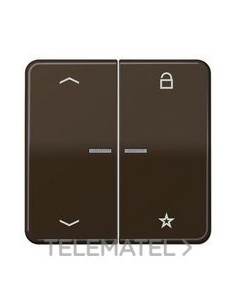 TECLA SENSORA ENET CON FLECHAS MARRÓN