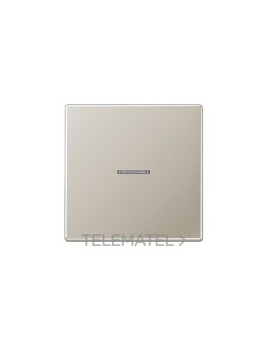 TECLA SENCILLA KNX CON VISOR SERIE ACERO