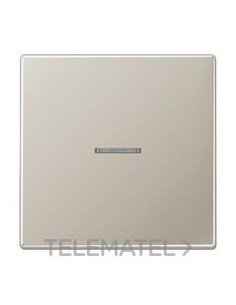 TECLA PULSADOR SIMPLE CON VISOR LS ACERO