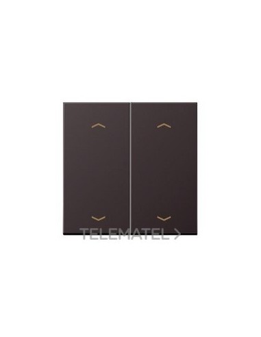 TECLA PULSADOR DOBLE PERSIANA LS DARK