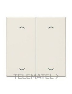 TECLA PULSADOR DOBLE PERSIANA LS BLANCO