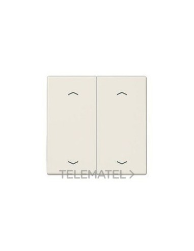 TECLA PULSADOR DOBLE PERSIANA LS BLANCO