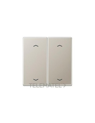 TECLA PULSADOR DOBLE PERSIANA LS ACERO
