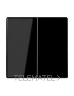 TECLA PULSADOR DOBLE LS NEGRO