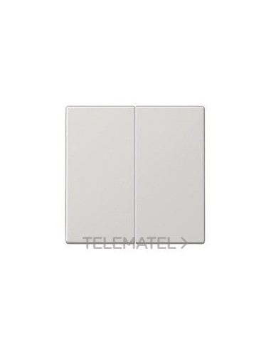 TECLA PULSADOR DOBLE LS GRIS CLARO